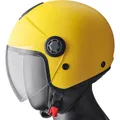Motorrad Helm XL - GMS Gelato Zitrone - Jethelm mit Sonnenblende und Visier