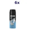 6x Axe Ice Chill Deodorant Spray 150ml