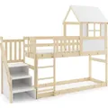 Interbeds Hochbett, Kiefer, Holz, Rechteckig, 90x200 cm, Kinder- & Jugendzimmer, Kindermöbel, Kinderbetten, Hochbetten