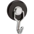 2er Multipack Maul Magnet (Ø x H) 35 mm x 53 mm rund, mit Haken Schwarz, Silber