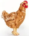 Uni-Toys Kuscheltier Henne braun - 37 cm (Höhe) - Plüsch-Huhn, Vogel - Plüschtier, zu 100 % recyceltes Füllmaterial
