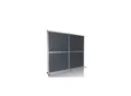 hjh OFFICE Trennwand FLEXMIUT MODUL Stoff, Kunststoff, Aluminium, Stahl