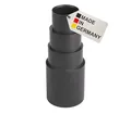 BAUHELD 5x Staubsauger-Schlauch Aufsatz [Made in Germany] - Adapter für Staubsauger-Düse aus stabilem PVC-Gummi - Reduzierstück für Kärcher Parkside Bosch Makita Festool Eibenstock - Schwarz