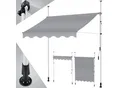 KESSER® Klemmmarkise mit Handkurbel Balkon, Balkonmarkise ohne Bohren, UV-beständig höhenverstellbar wasserabweisend , Sonnenschutz, Terrassenüberdachung , einfache Montage