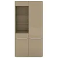 set one by Musterring Vitrine Reno Glas Grau Taupe