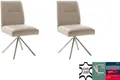 MCA furniture 4-Fußstuhl DELANE Esszimmerstuhl (2er Set) - Stuhl (Set, 2 St), Taschenfederkern, Lehnenkippfunktion, beweglicher Rücken, 360° drehbar