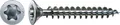 SPAX Universalschraube, 3 x 30 mm, 200 Stück, Vollgewinde, Senkkopf, T-STAR plus T10, S-Spitze, WIROX - 1191010300303