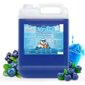 Belissia Slush Eis Sirup 5L Konzentrat | Blaubeer Geschmack | sehr ergiebig in knalligen Farben (1:5) | Glycerin frei