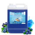Belissia Slush Eis Sirup 5L Konzentrat | Blaubeer Geschmack | sehr ergiebig in knalligen Farben (1:5) für bis zu 30L | Glycerin frei – für Slush-Eis - Maschinen & Wassereis
