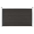 vidaXL Zaunelement WPC 180x105 cm Schwarz