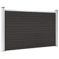vidaXL Zaunelement WPC 180x105 cm Schwarz - Schwarz
