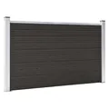 vidaXL Zaunelement WPC 180x105 cm Schwarz NEU