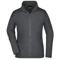 Ladies' Basic Fleece Jacket Klassische Fleece-Jacke mit Stehkragen grau, Gr. M