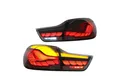 LLCTOOLS Rückleuchte Hell leuchtende LED Rückleuchte mit E-Prüfzeichen passend für BMW, 4er F32 Coupe, F33 Cabrio, F36 Gran Coupe, F82 M4 (2013-2021), Rücklicht, Bremslicht, Nebelschlussleuchte, Blinklicht und Rückfahrlicht, Voll LED, Dynamischer Blinker, mit Lichtanimation beim Entriegeln des Fahrzeugs