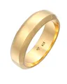 Kuzzoi Herrenring (7 mm) Massiv Handgefertigt, Bandring für Männer aus 925 Silber vergoldet, Ehering, Verlobungsring, Freundschaftsring, goldener Ring poliert, Ringgröße 62, 0610461521_62