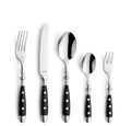 Kuppels Besteck-Set COUNTRY (30-tlg), 6 Personen, Edelstahl Rostfrei 18/0, schwarz, hochglanzpoliert