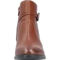 Rieker Damen Stiefelette Blockabsatz Boots Zierspange Reißverschluss 73970, Größe:42 EU, Farbe:Braun - Braun - 42