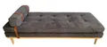 Daybed Strukturstoff anthrazit Bett Tagesbett Polsterbett Day-Bed Liegebett