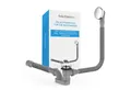 Bächlein Ablaufgarnitur Badewanne Pop-Up - mit Pop Up Funktion und Haarsieb (Set, Komplettset inkl. flexiblem Überlauf, Überlaufblende & Siphon) Pop-Up