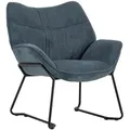 Mr. Deko Sessel, Blau, Metall, Uni, 1-Sitzer, 73x76x67 cm, Esszimmer, Stühle, Esszimmerstühle, Armlehnenstühle