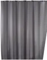 WENKO Duschvorhang Uni Grey Breite 180 cm, Höhe 200 cm, Polyester, waschbar