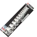 TECPO Außen Torx Steckschlüssel Satz 1/4 und 3/8 Zoll Nüsse E4-E20