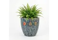 Teramico Blumentopf Pflanzgefäß "Egg Pot" Lava Blau – Ø 21 bis 38 cm – Struktur (1 St), Frostfest, UV-Fest
