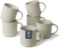 Otto Home Becher "Kaffeebecher Ylvii, 6er Set", reactive cream, Ø 9,4cm x 9,8cm, 460ml, 6 Stk.