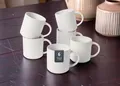 6 Kaffeebecher Kaffeetassen Kaffeepötte Ylvii   Becher  Set 460ml weiß