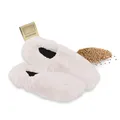 Habibi Plush Classic – 1531 Slippers creme Gr. L (41-45) Hausschuhe/Wärmepantoffeln/Wärmeschuhe/Wärmestiefel zum Erwärmen in der Mikrowelle/Backofen …