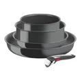 Tefal Ingenio L26190, Gemischtes Set, Grau, Aluminium, Keramik, Grau, Thermo-Punkt