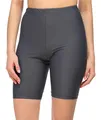 Merry Style Damen Badehose High Waist Schwimmhose für Wassersport SUP Schwimmradler MS10-333 (Graphite,38)
