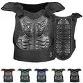 BULLDT Protektorenweste Damen & Herren für Motorrad Motocross ATV Skatebording Quad Scooter MTB Enduro Reiten Protektoren - Atmungaktiv Weste Verstellbar - Schwarz - 52