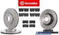 BREMBO BREMSENSATZ KOMPLETT VORNE HINTEN 360 330mm MERCEDES E KLASSE C219 W211