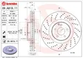 2X BREMSSCHEIBE VORNE BREMBO 09A81911 FÜR MERCEDES