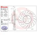2x Bremsscheibe BREMBO 09.A819.11 passend für MERCEDES-BENZ