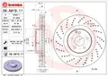 2x BREMBO 09.A819.11 Bremsscheibe für MERCEDES-BENZ