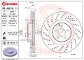 2x BREMBO Bremsscheibe Vorderachse für MERCEDES-BENZ
