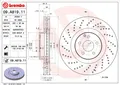 BREMBO 2 Bremsscheiben Coated Disc Line belüftet 360 mm (09.A819.11) |