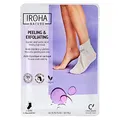 IROHA NATURE - Exfolierende Peeling-Socken | Mit Glykol-, Milchsäure, Salicylsäure und Lavendel | Intensivbehandlung für Füße mit Schwielen, Hornhaut und Rissen | Vegane Formel | Bewiesene Ergebnisse