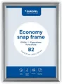 EUROPEL Plakatrahmen ECONOMY DIN B2 25 mm silber eloxiert