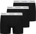Calvin Klein Herren 3er Pack Boxershorts Trunks Unterwäsche, Schwarz (Black), XS