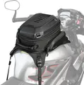 LuxusKollektion Roller-Gepäckträger Motorrad Tankrucksack Hartschale Wasserdicht 18L Gepäcktasche Schwarz