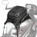 Motorrad Tankrucksack Hartschale Wasserdicht Erweiterbar 15-18L Schwarz