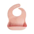 mushie silikon bib für Kinder | Lätzchen mit Auffangschale | BPA frei wasserdicht | Abwaschbar Lätzchen mit verstellae Passform | Sichere & Hochwertige für Kleinkinder & Baby | Pink Confetti