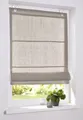 Raffrollo/Ösenrollo Metis linen/taupe 100% Leinen ca. 80 * 210 cm