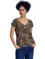 Street One Damen Bluse mit Leo-Muster