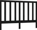 vidaXL Kopfteil Schwarz 166x4x100 cm Massivholz Kiefer