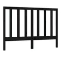 vidaXL Bett Kopfteil Schwarz 166x4x100 cm Massivholz Kiefer (1-tlg)