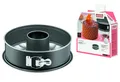 KAISER Springform 28cm Antihaft mit 2 Böden Rund Rohrboden Schwarz